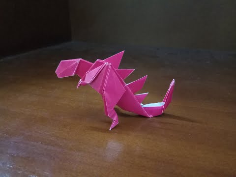 Origami Godzilla Tutorial - How To Make Godzilla
