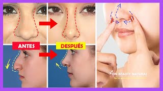 Masaje de afilado y levantamiento de la punta de la nariz | Reducir el tamaño de la nariz