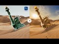 How To Create Statue Of Liberty In Desert Photoshop Composition Tutorial 2023