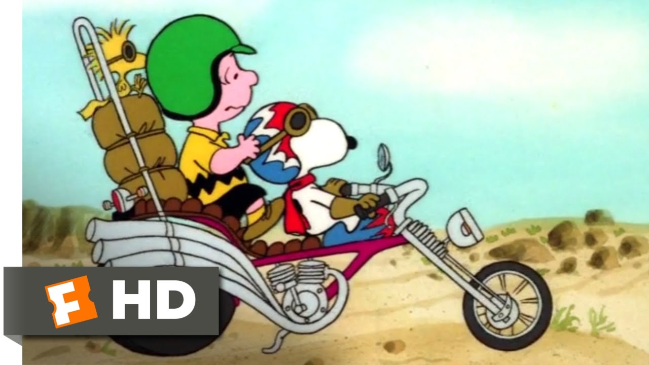 Race for Your Life, Charlie Brown! (1977) - Snoopy's Motorcycle Ride (1/10) | Movieclips