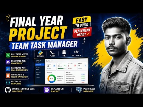 Final Year Project 2026 Team Task Manager Using Python Flask Full Stack Web App Deepcodeai