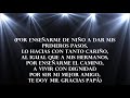 Los Originales De San Juan -  Mil gracias Papá (Letra) para el día del padre