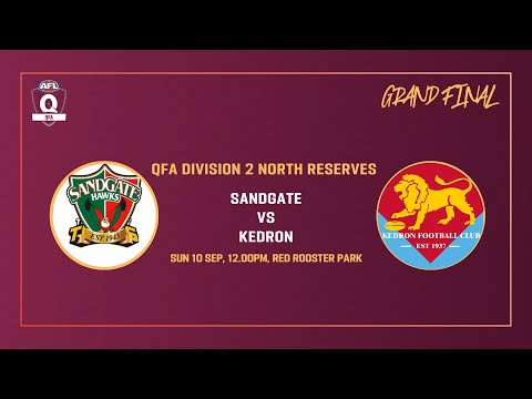 QFA Division 2 North Reserves - Sandgate v Kedron