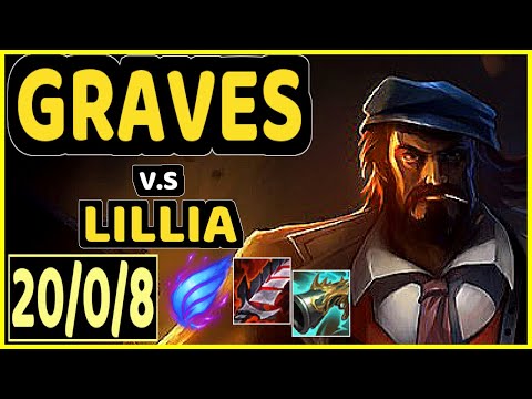 SKEANZ (GRAVES) vs LILLIA - 20/0/8 KDA JUNGLE GAMEPLAY - EUW Ranked GRANDMASTER