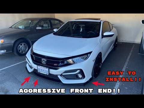 2020 Honda Civic Si gets a Front Lip install