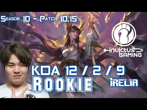 IG Rookie IRELIA vs CASSIOPEIA Mid - Patch 10.15 KR Ranked