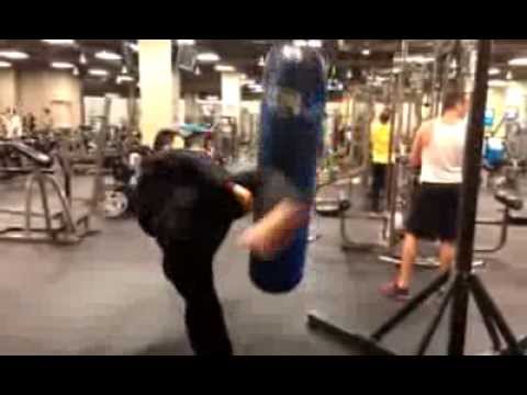 Basil "The White Dragon Masters" Training the Roundhouse Kick