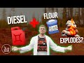 What Actually Happens When you Mix Diesel and Flour | Testing “Red Neck C4”
