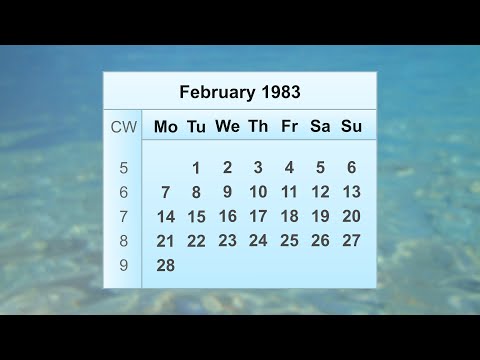 February 1983 Calendar