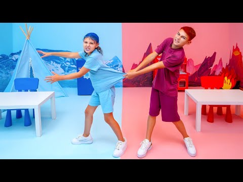 Desafío Extremo de Frío y Calor con Vania y Mania | Aventuras para Niños | Vania Mania Kids Español