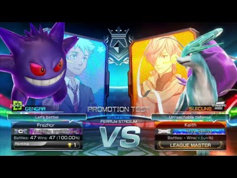 Pokkén Tournament (Frezhor) Gengar vs Suicune (Keith) Promotion Test Part 84 Pokemon Nintendo Wii U