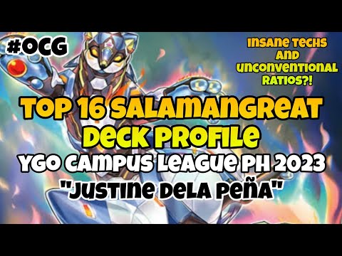 Yu-Gi-Oh! - Top 16 Salamangreat Deck Profile |Campus League PH 2023 | Justine Dela Peña | OCG