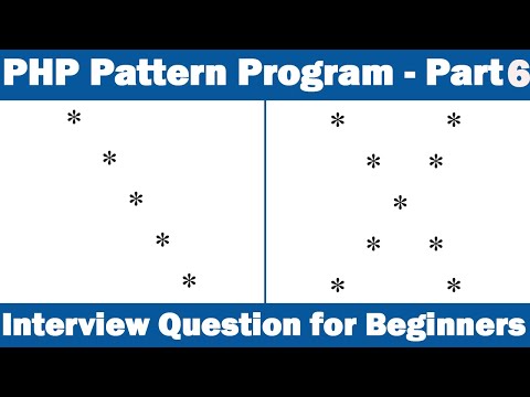PHP Pattern Program Part6 Interview Question for Beginners