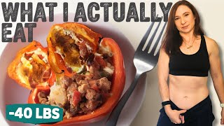 What I Actually Eat in a Day to Lose 40 Pounds (Realistic Edition)