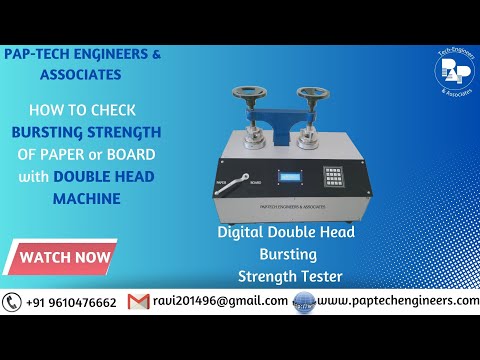 Digital Bursting Strength Tester