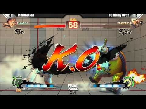 SSF4 AE2012 Top 8 Infiltration vs EG Ricky Ortiz - Final Round XVI Tournament