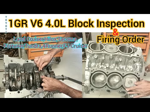 Brand New 1GR V6 4.0L Short Block || Short Block Rebuilding Inspection Of Toyota Land Cruiser 2008