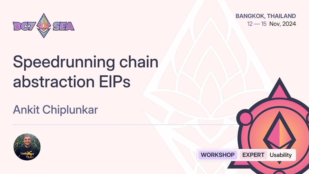 Speedrunning chain abstraction EIPs preview