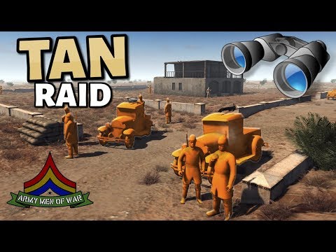 TAN RAID ON MOTEL - Colonel GUSTAV Located ! Army Men - Squad based combat (AMOW)