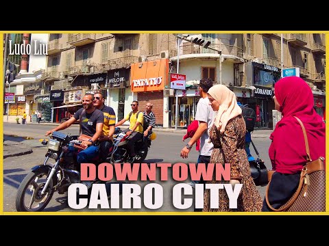 Downtown Cairo Egypt - 4K immersive morning walk