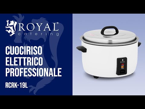 Video - Cuociriso elettrico professionale - 19 L - 2.800 W - Royal Catering