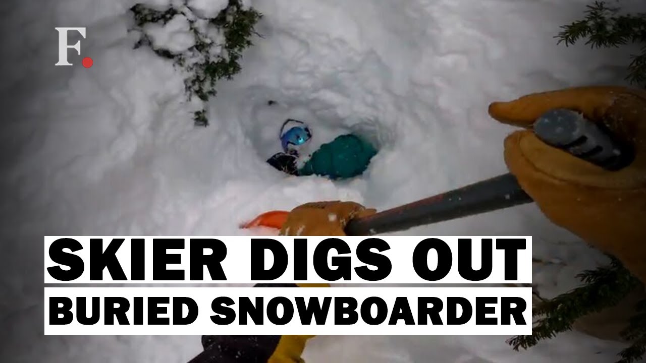 Watch: Snowboarder Buried Head-First Saved In Heroic Rescue