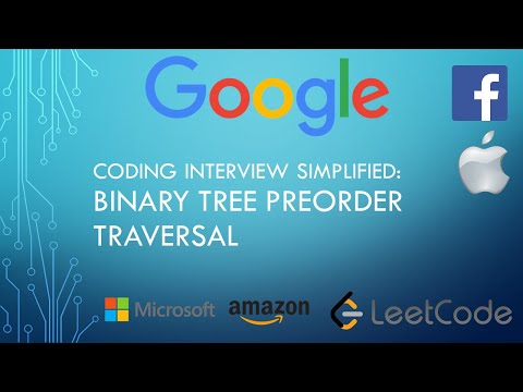 Coding Interview Tutorial 45 Binary Tree Preorder Traversal Leetcode