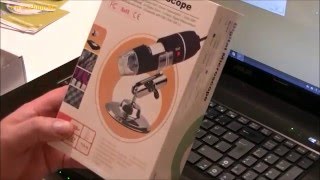 USB Microskop, 50-500x Fach Digital Mikroskop,2MP mit 8 LED