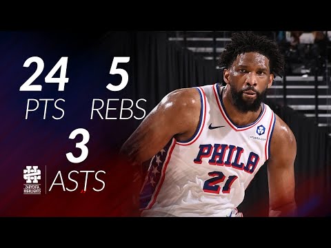 Joel Embiid 24 pts 5 rebs 3 asts vs Clippers 25/26 season