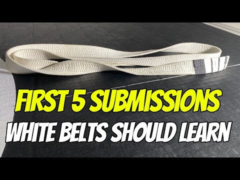First 5 Submissions White Belts Should Learn