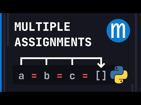 Multiple Assignments In Python Python Pythonprogramming Pythontutorial