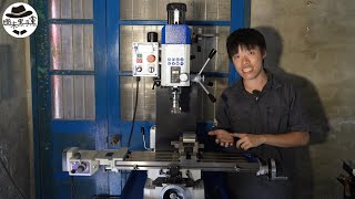 [開箱]750W的桌上型銑床，加工中碳鋼的表現如何呢？How does a 750W desktop milling machine perform on medium carbon steel?