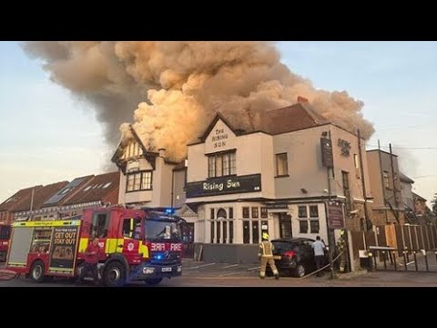 70 firefighters battle Harrow inferno  as fire quickly spreads