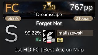 maliszewski | Ne Obliviscaris - Forget Not [Dreamscape] 1st +HD FC 99.22% {#1 767pp FC} - osu!