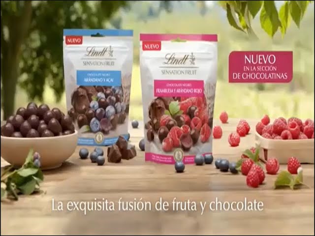 Vídeo relacionado con Lindt Sensation Fruit - Bolitas de Chocolate Negro con Frambuesa y Arándano Rojo, bolitas de chocolate con interior de fruta, 150gr
