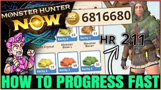 Monster Hunter Now - How to Get HR Fast & INFINITE Zenny & Monster Parts Guide - Tips & Tricks!