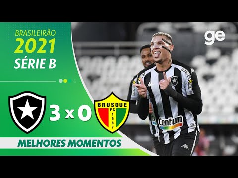 Gols e lances de Botafogo x Brusque