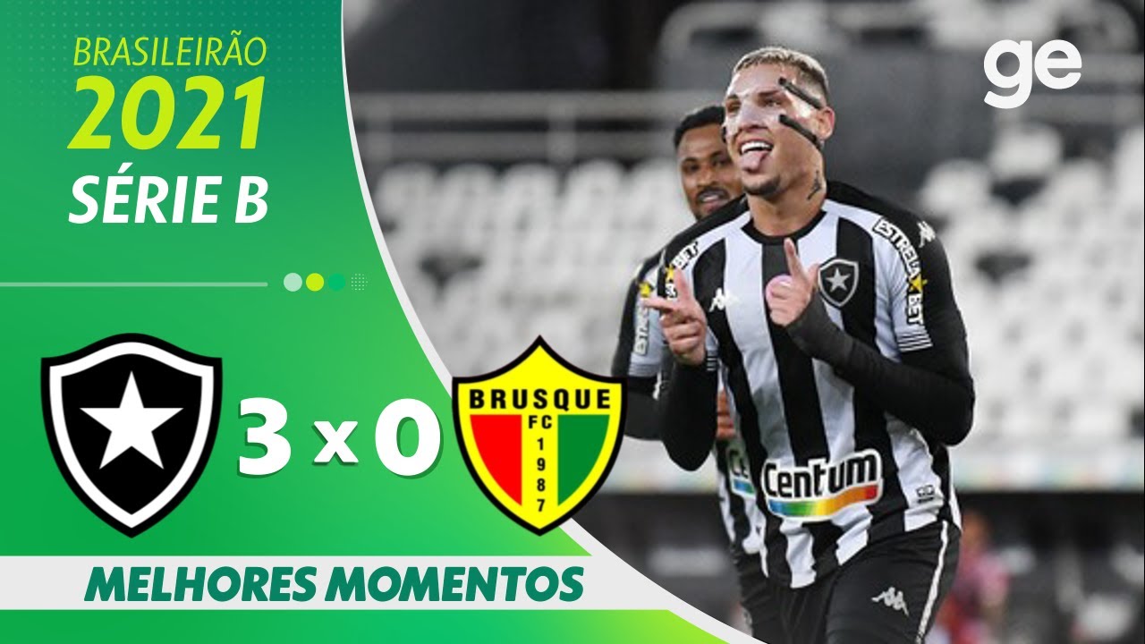 VÍDEO: Gols e melhores momentos da vitória do Botafogo sobre o Brusque no Nilton Santos