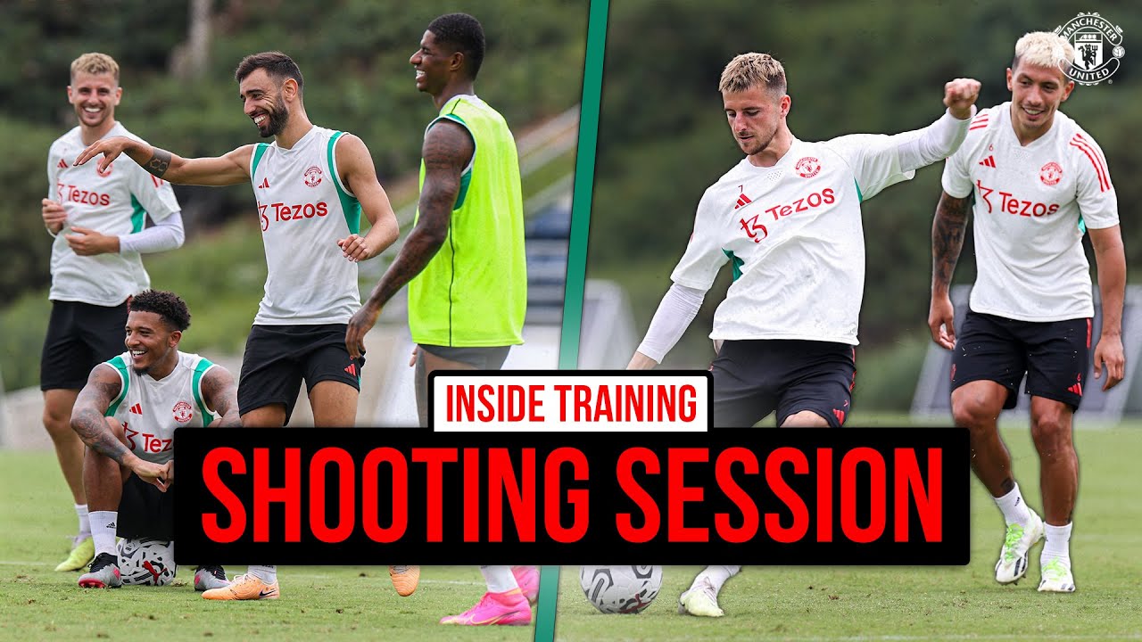 Manchester United Shooting Competition After A Good Session