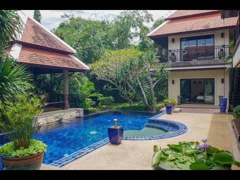 Luxury Private Five Bedroom Tropical Pool Villa for Sale in Nai Harn Baan Bua