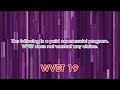 REUPLOAD WVET 19 Paid Programming 1