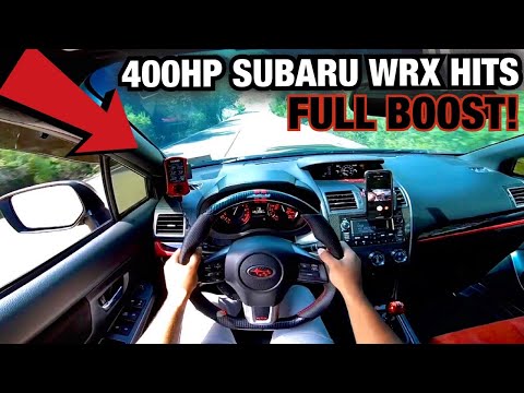 Hitting FULL BOOST In My 400HP Subaru WRX! POV Canyon Drive