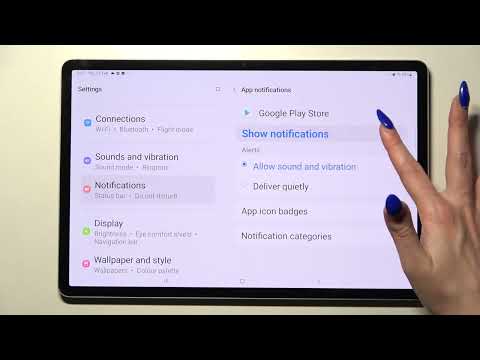 How to Manage Apps Notifications on SAMSUNG Galaxy Tab S8+ - Customize Apps Notifications