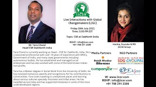 LIGC with Mr Tara Chand, Head CSR OakNorth Group