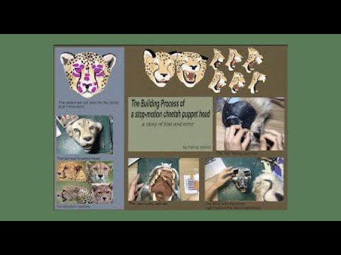 Building a life-sized stop-motion puppet of a cheetah head: A story of trial and error