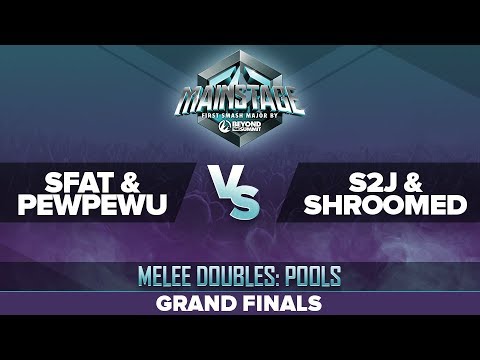 SFAT/PewPewU vs S2J/Shroomed - GRAND FINALS: Melee Doubles Top 16 - Mainstage