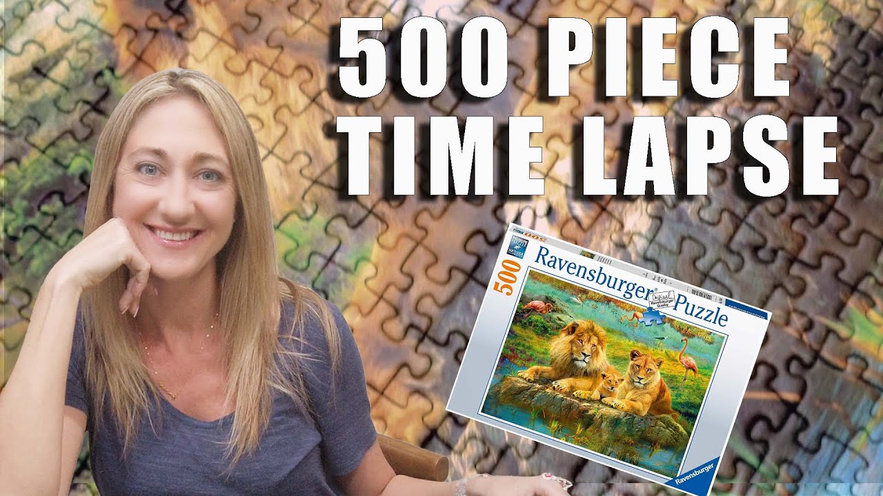 500 Piece Lion Jigsaw Puzzle Time Lapse [And Ravensburger Review]