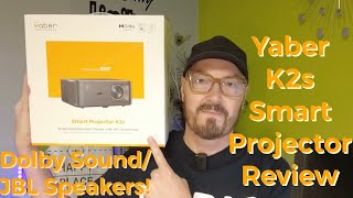 Yaber K2s Smart Projector Review | NFC Sharing,Alexa Enabled,JBL Speakers,Wifi 6, And 4K Upscaling