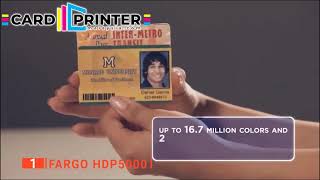 HID FARGO HDP5000 CARD PRINTER & ENCODER IDEAL SOLUTION for PRINTING ON TECHNOLOGY-RICH SMART CARDS