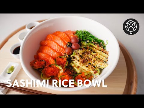 How to Make Salmon Sashimi Rice Bowl
